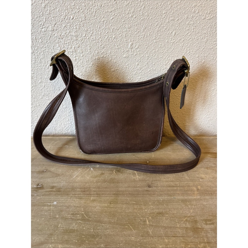 Vintage Coach 9950 Janice Legacy Shoulder Bag Brown Leather
